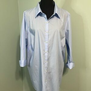 Light Blue Lands End Women’s Oxford Shirt